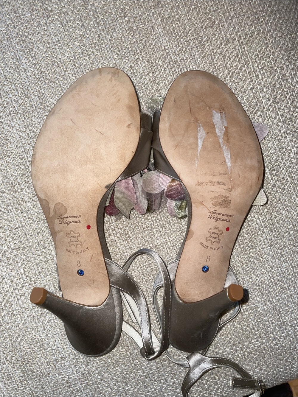 NWOT BHLDN x Something Bleu Agave Peep-Toe Sandals size 8 - Picture 8 of 8